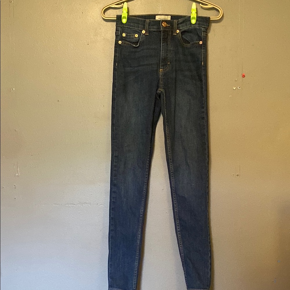 ❤️French Connection Blue Skinny Jeans High Waist